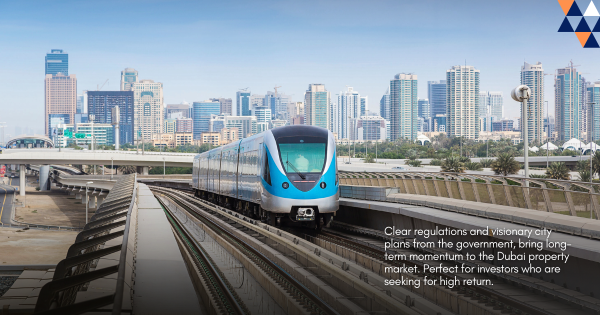 Dubai urban development and government planning supporting long-term property investment growth