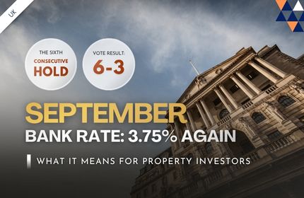 Bank of England Holds Rates at 3.75%: What It Means for Property Investors