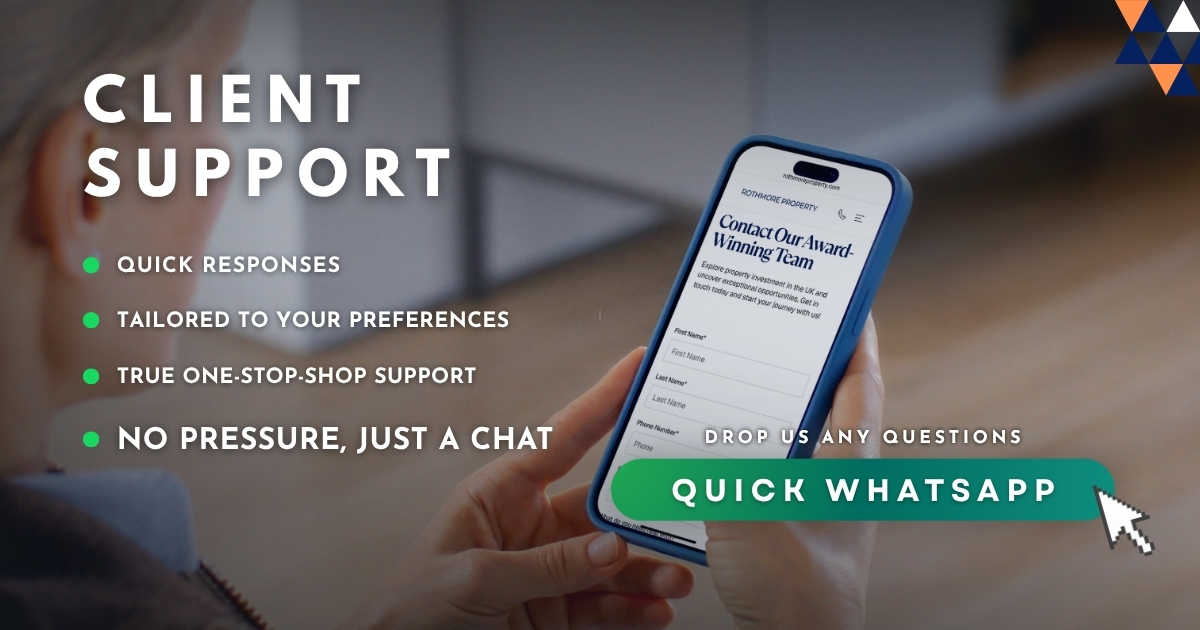Contact Rothmore Property client support via WhatsApp for a quick no-pressure chat